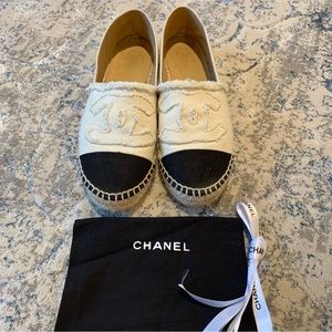 Chanel Canvas Espadrilles Stained Size 9